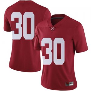 Women's Alabama Crimson Tide #30 King Mwikuta Crimson Limited NCAA College Football Jersey 2403ZCMO7